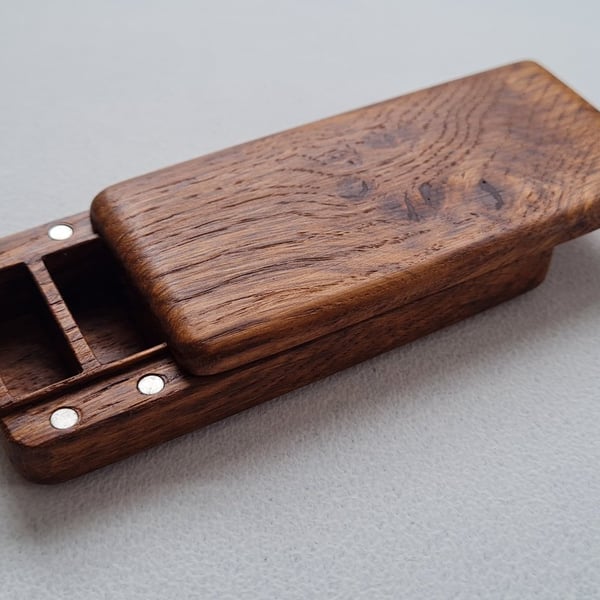 Small Solid Wood Pillbox - 7 Day Pill Organiser