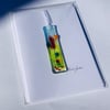 Fused glass keepsake card