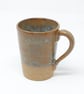 Rusty brown textured clay cup - Image 1
