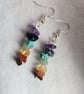Chakra crystal beaded earrings - Image 4