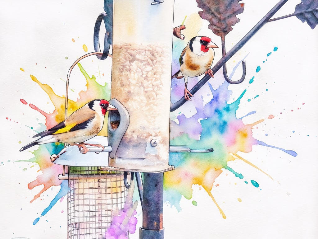 Goldfinches Greeting Card A5