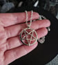 Inverted Pentagram Occult Necklace 18 inch Chain - Image 5
