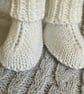 Hand-knitted Baby’s ‘Hugg’ Booties (0-6 months) - Image 3