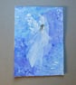 original art hand painted angel fairy painting ( ref FA68 G5 )