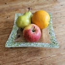 Decorated Fused Glass Dish