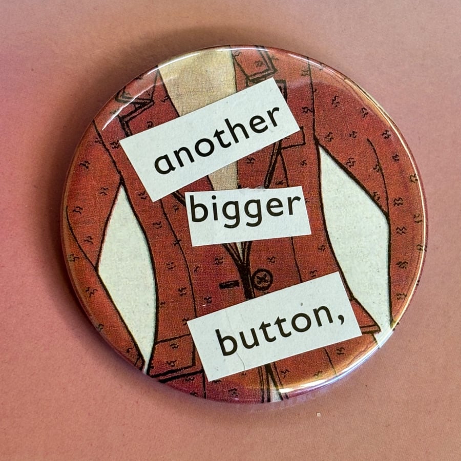 Image of Collage pin badge - another bigger button
