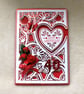 Luxury Handmade 40th Anniversary Swivel Card - Image 2