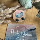 Dark Green Round Clay Studs