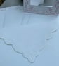 5 Fancy Arch shaped, embossed white and pink, apature card blanks and envelopes - Image 2