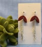 Leaf Chain Drop Earrings