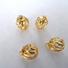 gold plated filagree spiral beads