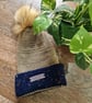 Bobble Hat Army Green and Navy Fleck Handmade Knitted Ladies - Image 4