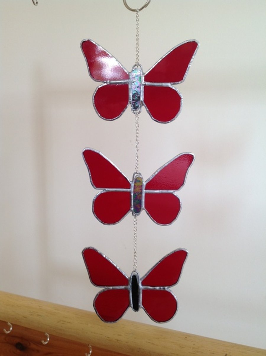 Stained Glass Butterfly Suncatcher