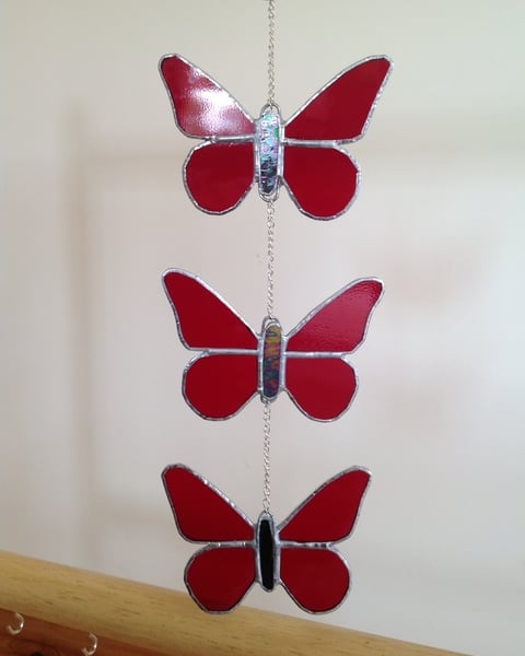 Stained Glass Butterfly Suncatcher
