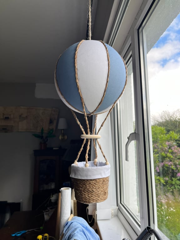 Handmade Hot Air Balloon hanging decoration