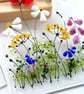 Layered floral fused glass ornament, fused glass art, birthday gift, anniversary - Image 7
