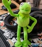 Carmelo Handmade Poseable Green Frog Plush Collectable Frog Friend Plant a Tree - Image 1