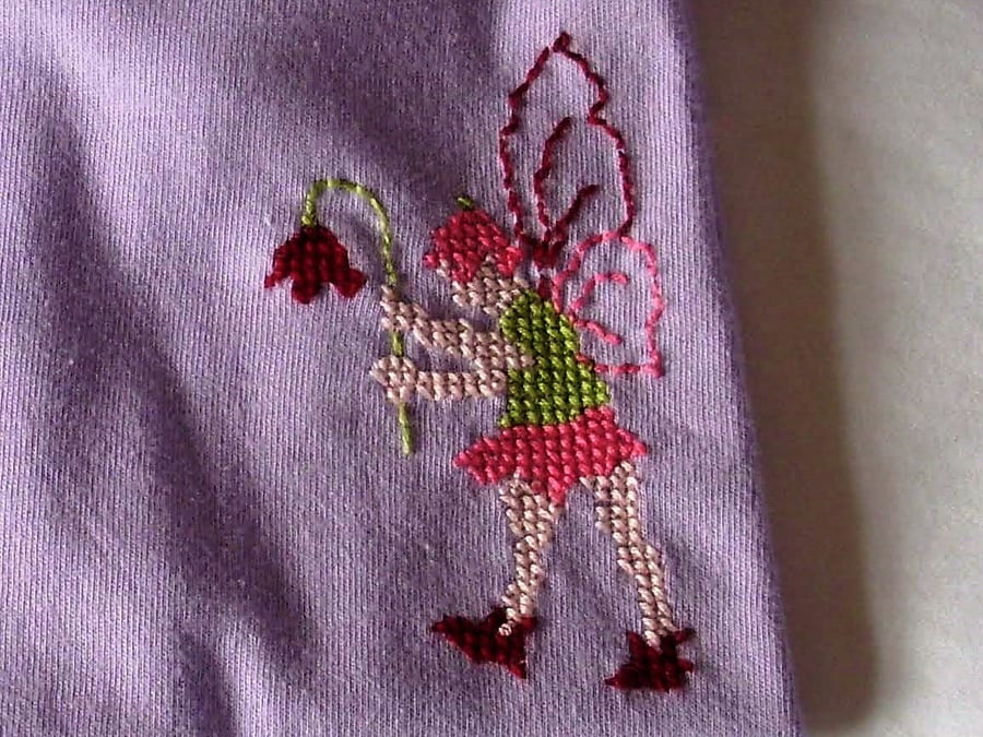 Fairy, T-shirt, Age12-18 months, hand embroidered