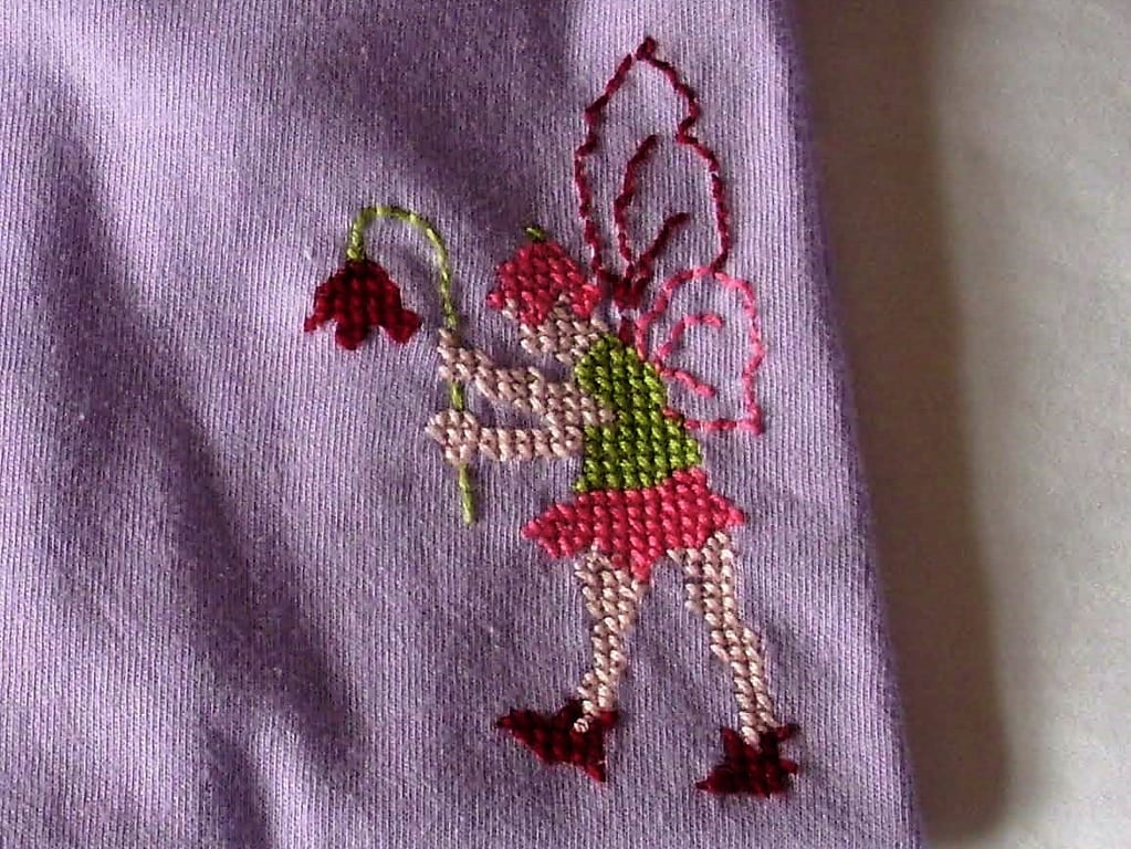 Fairy, T-shirt, Age12-18 months, hand embroidered
