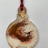 Ceramic Xmas Hanging Decoration Bauble