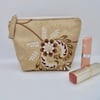 Seconds Sunday Make up bag in silk style luxury fabric 