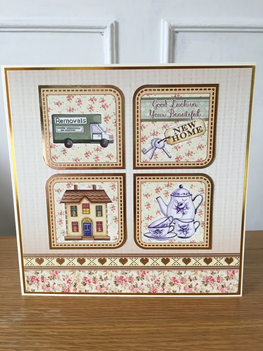 New Home Card 7 x 7 inches