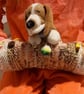 Dog Gloves Hand Muff Hand Knitted OOAK - Image 2