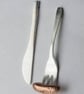 Mini Cutlery Earrings with Sausage Quirky Handmade Gift for her - Image 7