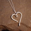 Valentine Heart - Forged & Hammered Pendant
