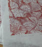 'Autumn Logpile' Lino Print in Terracotta - Image 4