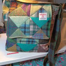 Harris tweed satchel patchwork bag 
