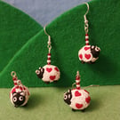 Adorable handmade Valentines Sheep earrings