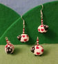 Adorable handmade Valentines Sheep earrings