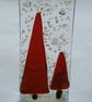 Snowy trees fused glass tealight holder - Image 9