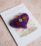Hug or Cwtch Glitter Heart Brooch, Thinking of You Gift - Image 6