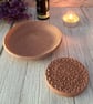 Mandala Clay Essential Oil Diffuser Dish with Large Aroma Stone