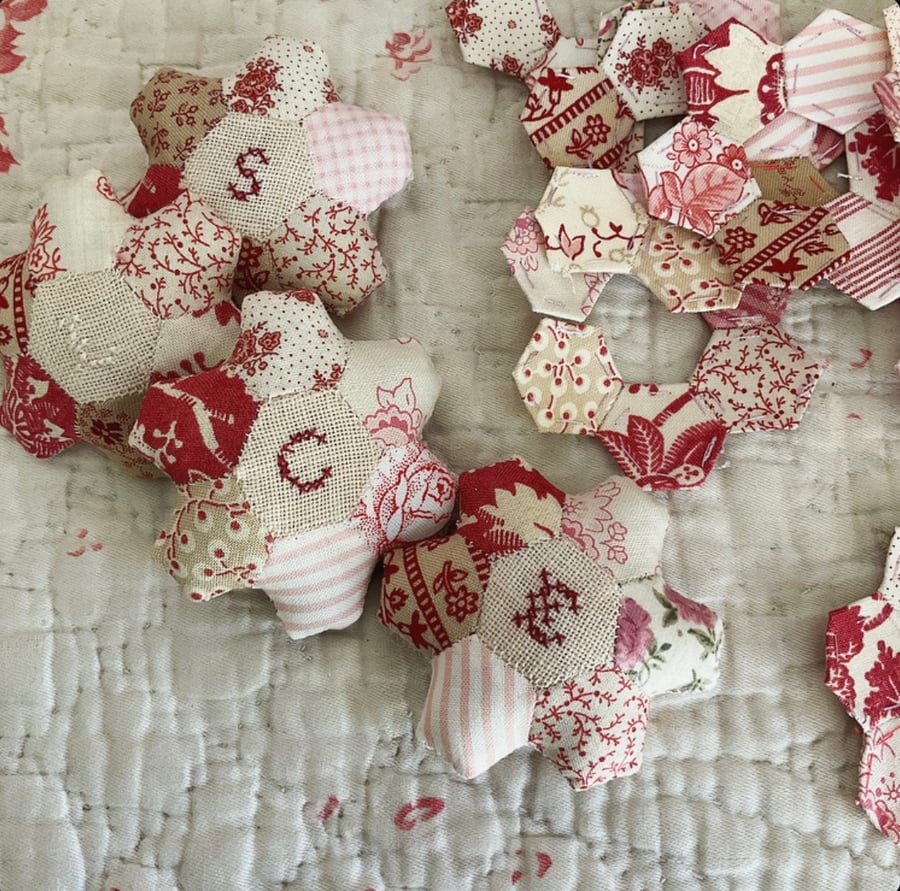 Personalised Hexagon Pin Cushion - MADE TO ORDER