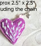 Felt Heart Keychain & Pocket Hug, Handmade Bag Charm Gift handmade keychain - Image 3
