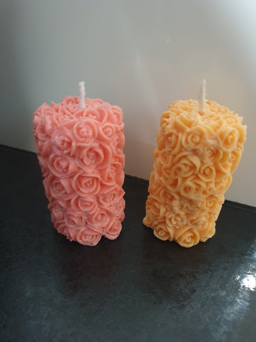 Rose candles