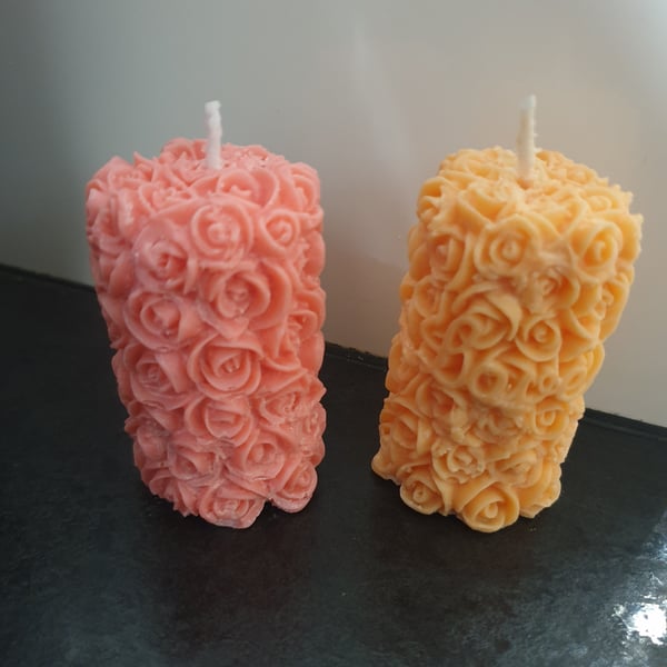 Rose candles