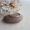 Slim Recycled Sterling Silver Stacking Ring - Hammer Textured 