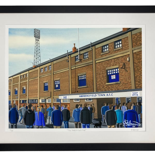 Huddersfield. Limited Edition Fine Art Print. Town Football Club Stadium Gift