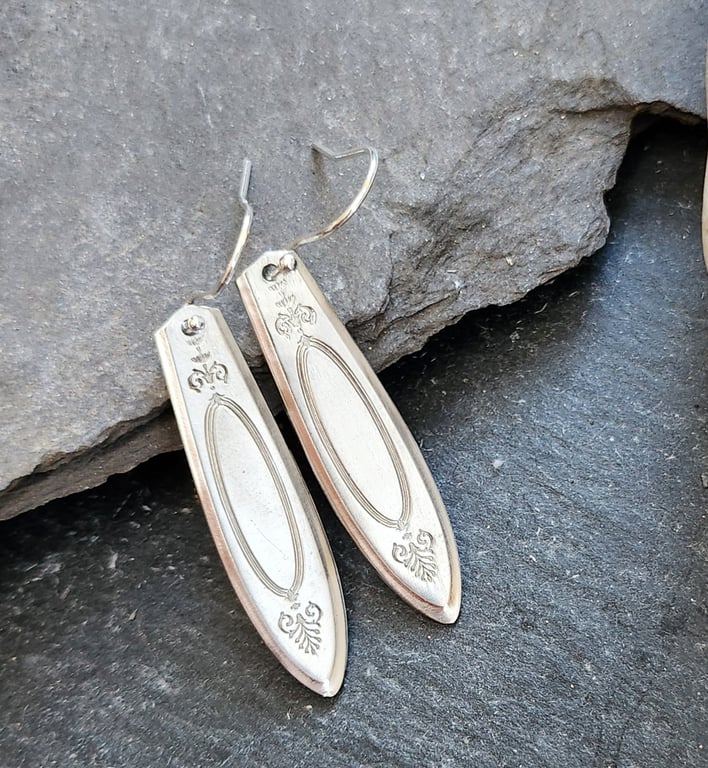 Upcycled coffee spoon earrings (Adam) - Cutlery collection