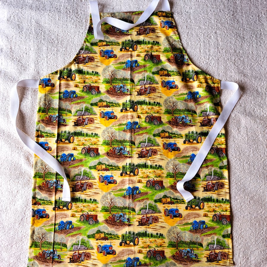Apron, Tractors, adult, hand made