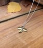 Handmade Gold Bluebell Necklace - Image 3