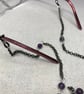 Spectacle chain or sunglasses lanyard with Amethyst - Image 3
