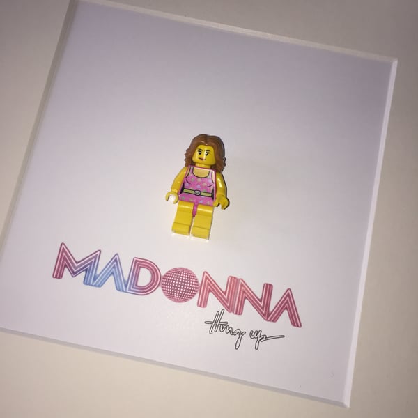 MADONNA - Framed custom made Lego minifigure