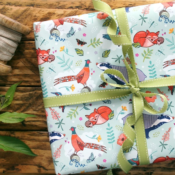 Woodland Animals Gift Wrap 2 Pack