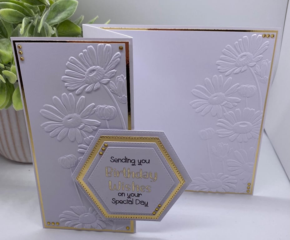 Personalised Luxury Z-Fold Birthday card