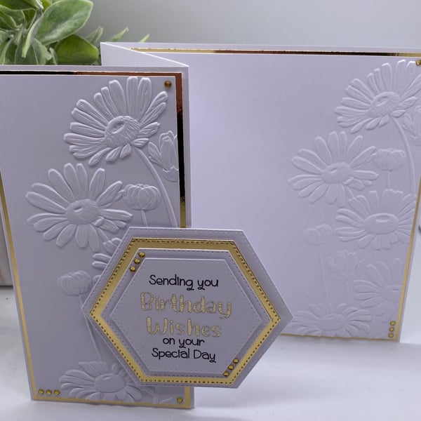 Personalised Luxury Z-Fold Birthday card